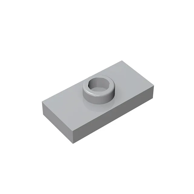 Plate Special 1 x 2 with 1 Stud with Groove and Inside Stud Holder (Jumper): Part 15573 - ENBRIC