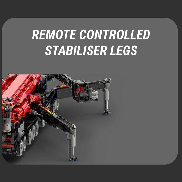 Red Edition Remote Controlled Crane 9176pcs - ENBRIC