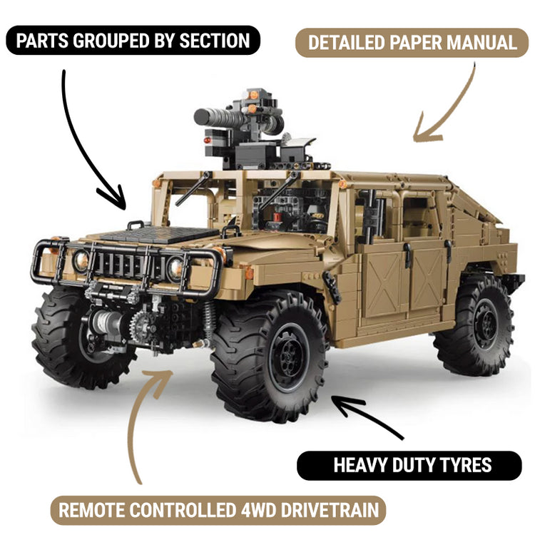 Remote Controlled Humvee 3934pcs - ENBRIC