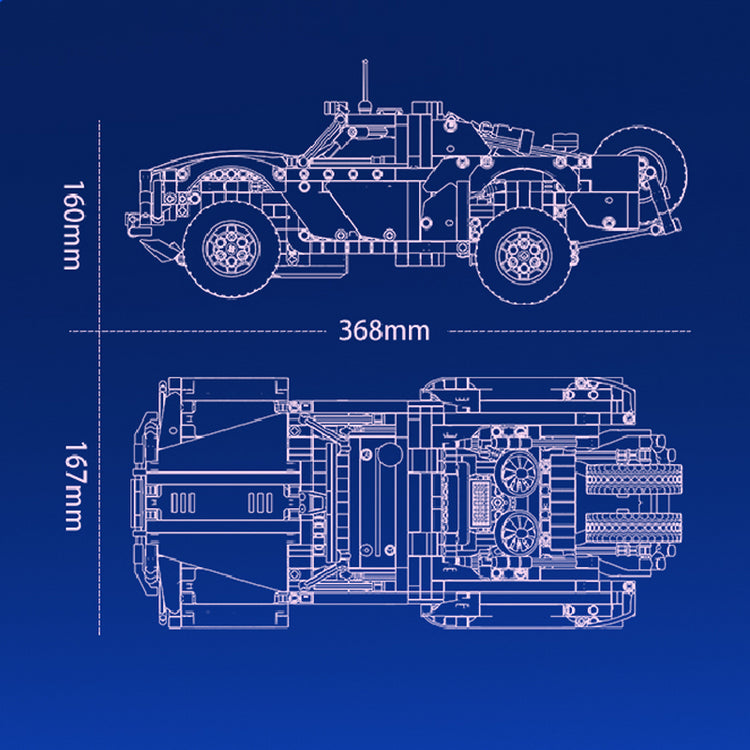Dakar Trophy Truck 1340pcs - ENBRIC