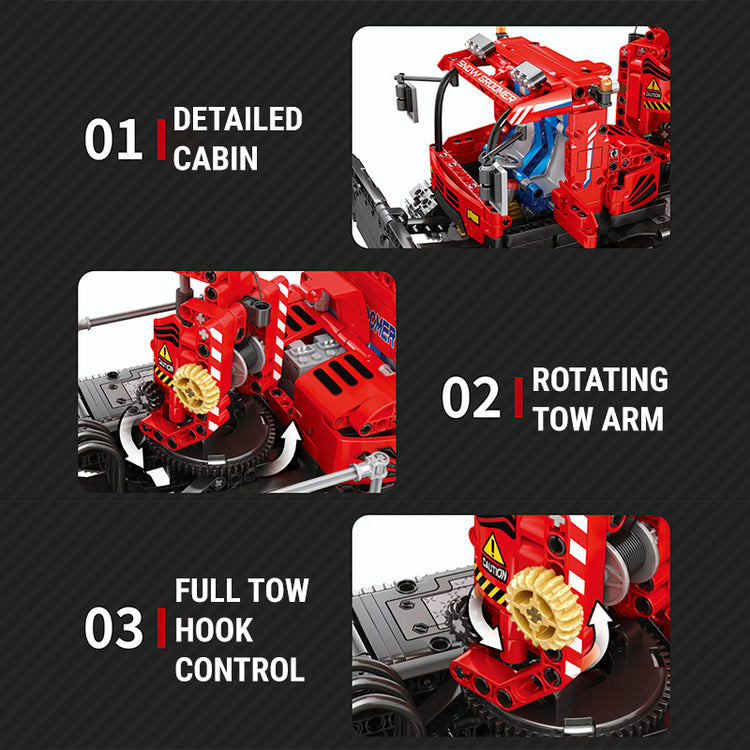 Remote Controlled Snow Groomer 1099pcs - ENBRIC