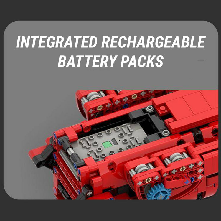 Red Edition Remote Controlled Crane 9176pcs - ENBRIC