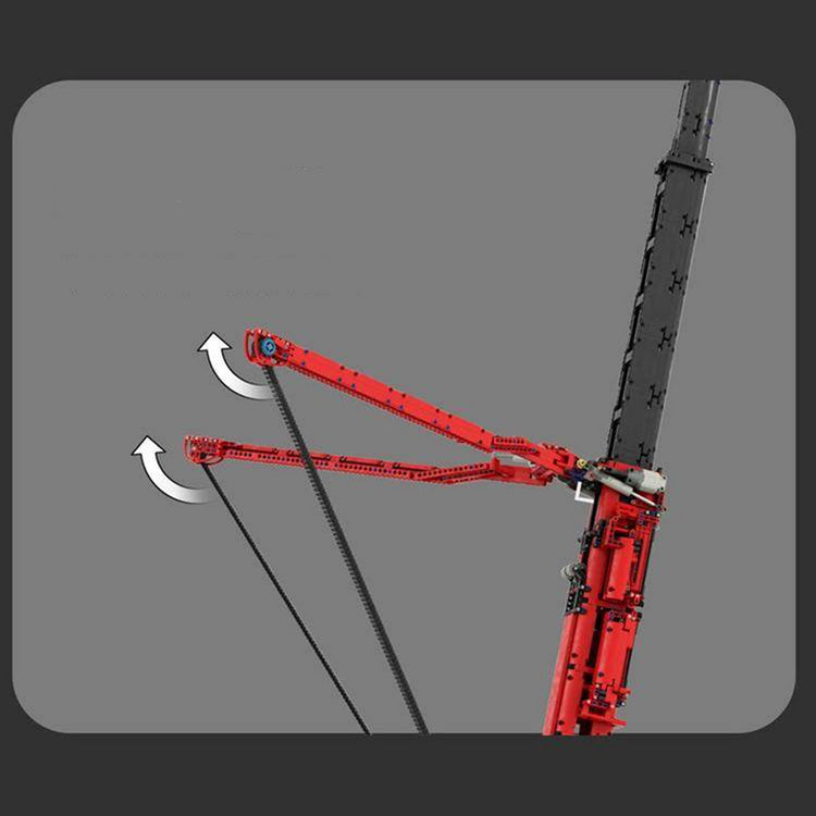 Red Edition Remote Controlled Crane 9176pcs - ENBRIC