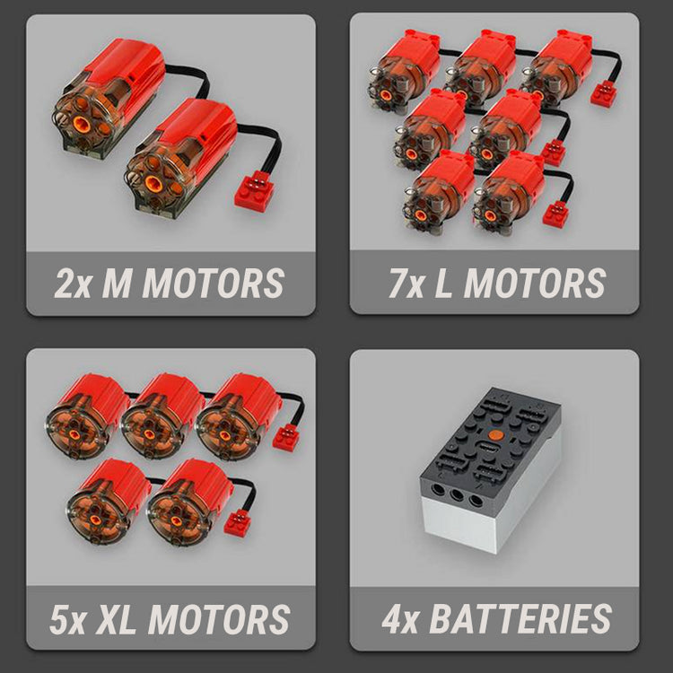 Red Edition Remote Controlled Crane 9176pcs - ENBRIC
