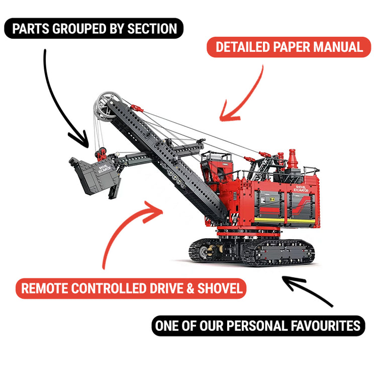 Remote Controlled Rope Shovel 2968pcs - ENBRIC