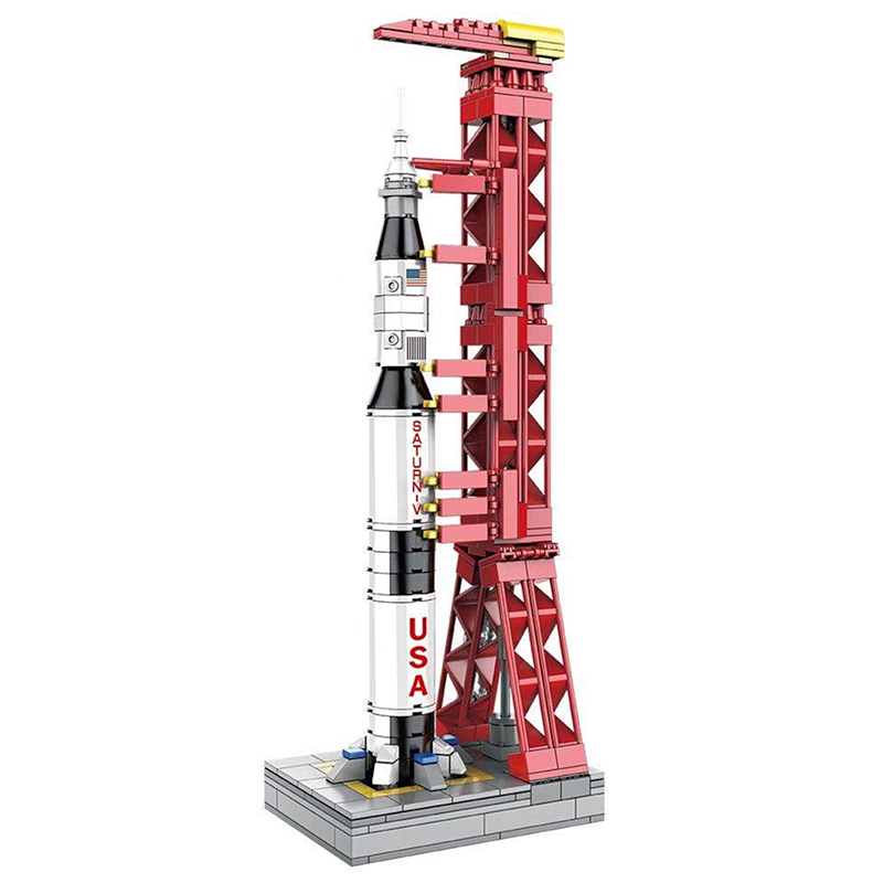 Apollo Rocket & Launch Pad 425pcs - ENBRIC