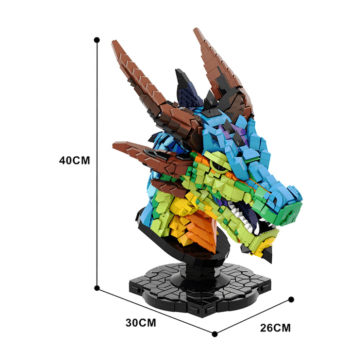 Rainbow Dragon Head 2581pcs - ENBRIC