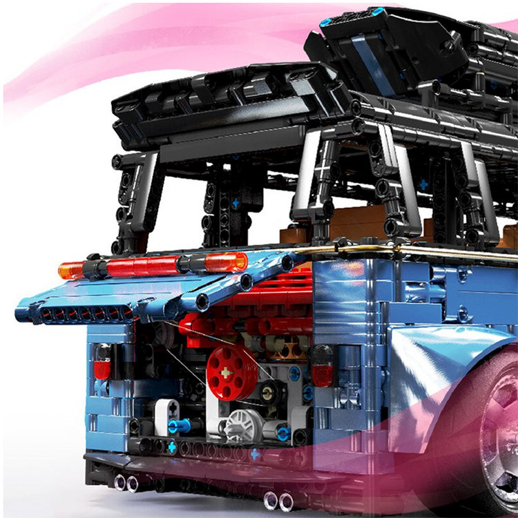 Widebody Satin Blue Campervan 3298pcs - ENBRIC