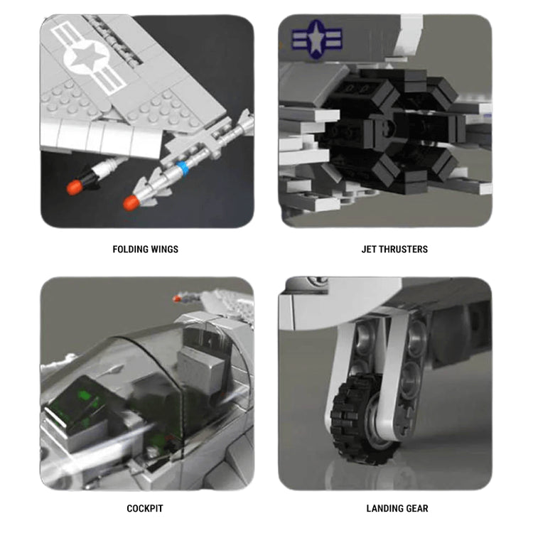 F16 Fighter Jet 1426pcs - ENBRIC