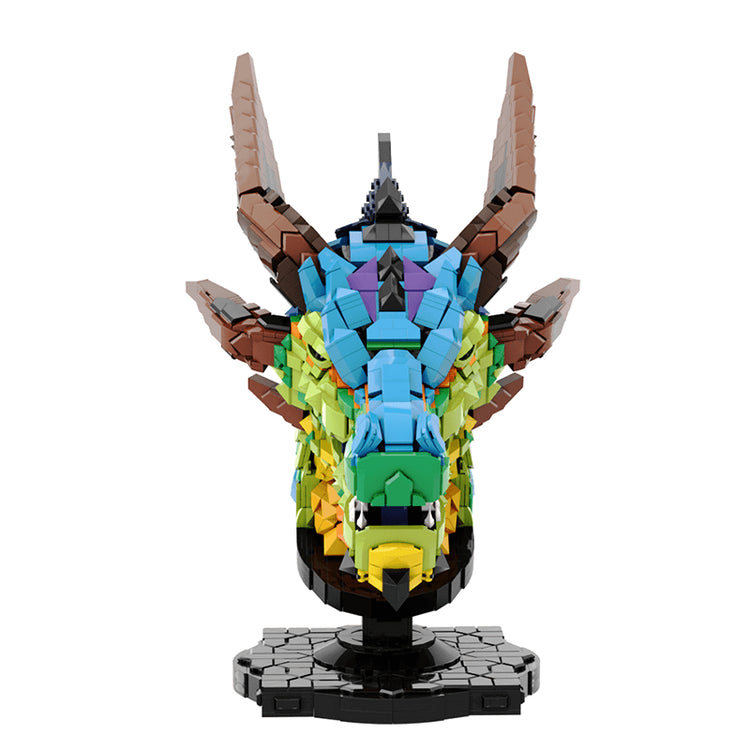 Rainbow Dragon Head 2581pcs - ENBRIC
