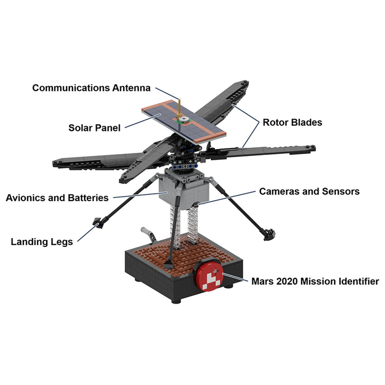 Mars Ingenuity Helicopter 729pcs - ENBRIC
