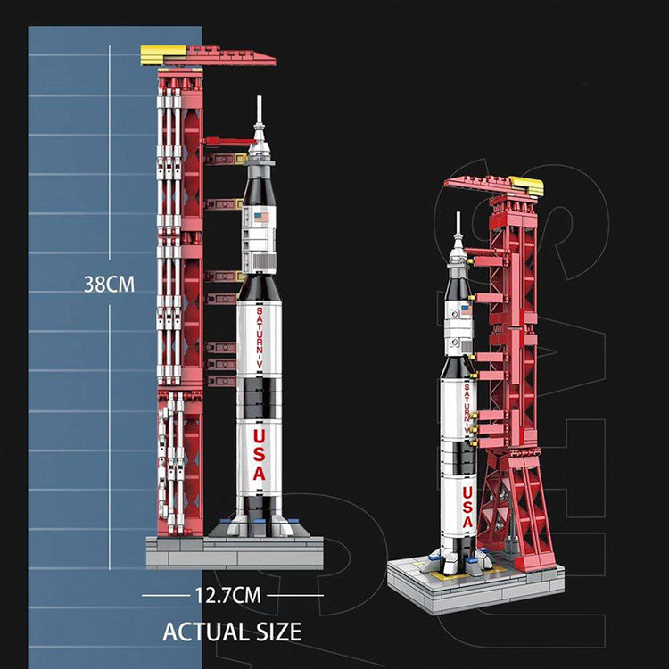 Apollo Rocket & Launch Pad 425pcs - ENBRIC