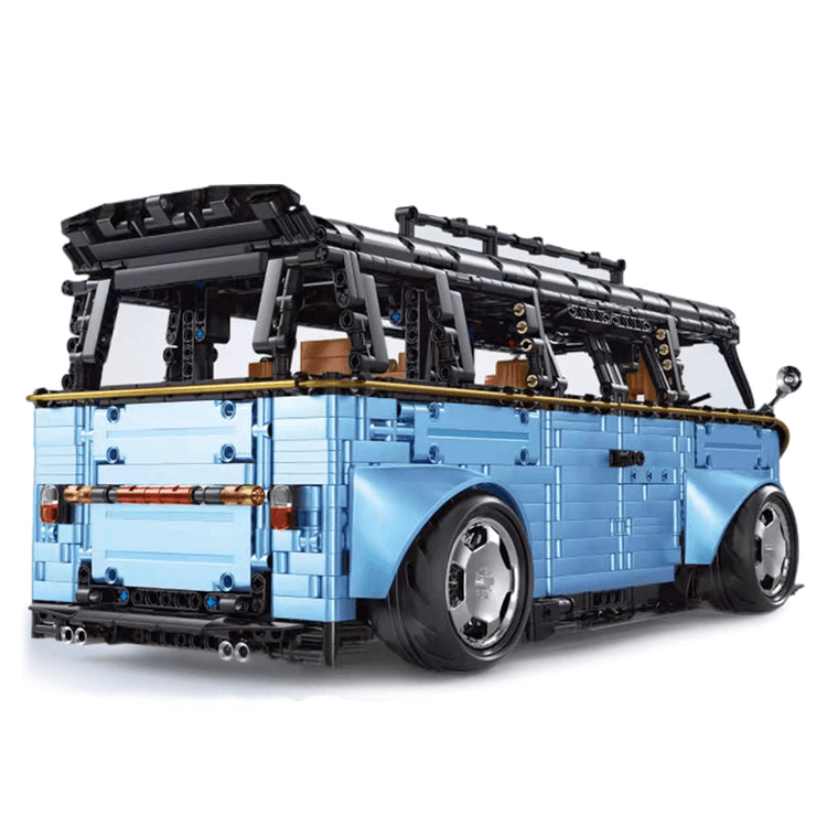 Widebody Satin Blue Campervan 3298pcs - ENBRIC