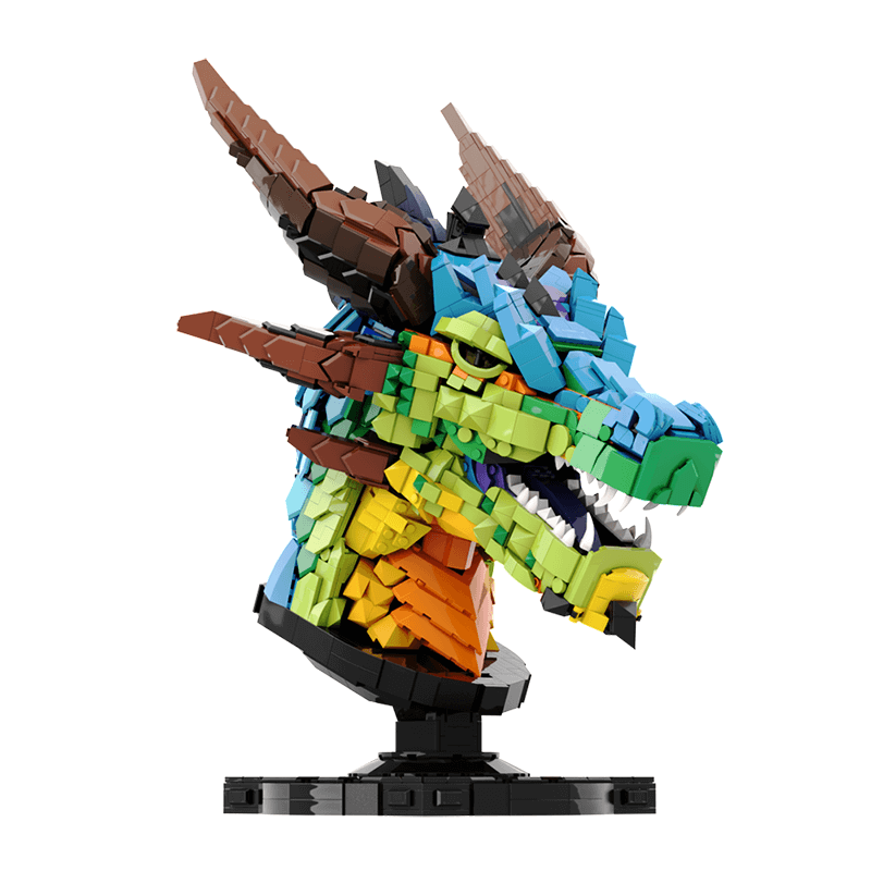Rainbow Dragon Head 2581pcs - ENBRIC