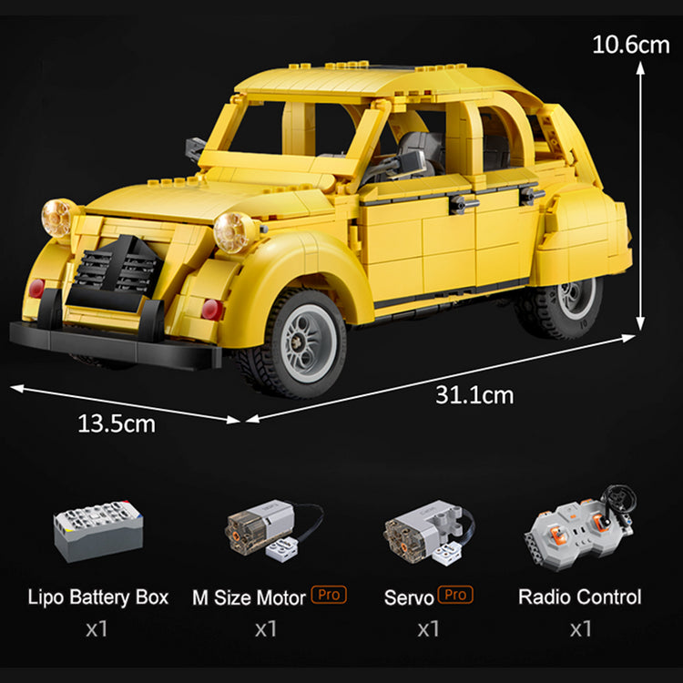Remote Controlled Citroen 2cv 1238pcs - ENBRIC