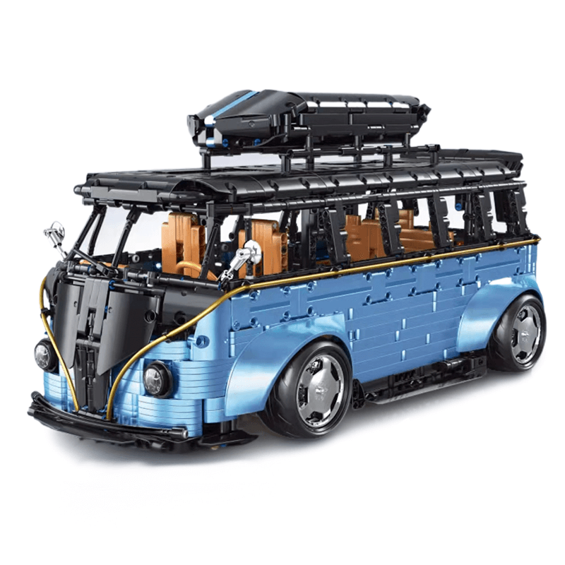 Widebody Satin Blue Campervan 3298pcs - ENBRIC