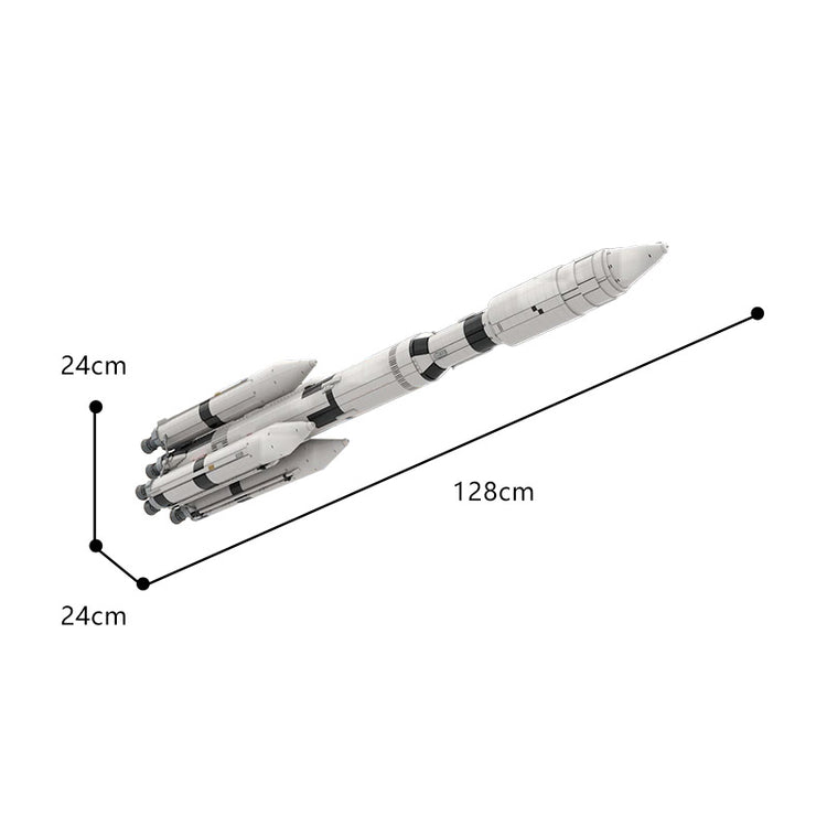 The Ultimate 128cm Saturn V Mlv-25l 5389pcs - ENBRIC