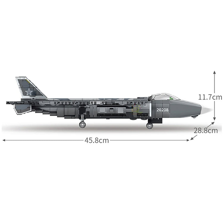 J-20 Fighter Aircraft 774pcs - ENBRIC