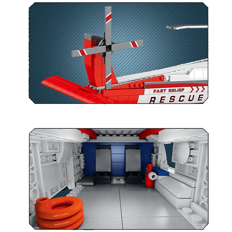Hh-60j Search And Rescue Aircraft 1136pcs - ENBRIC