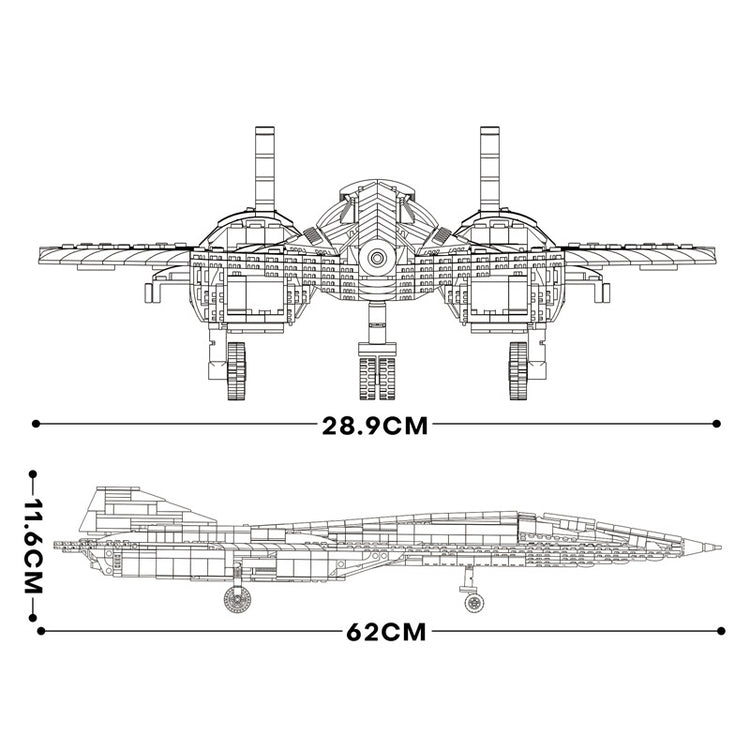 Sr-72 Reconnaissance Aircraft 2070pcs - ENBRIC