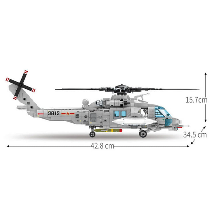Z-20 Attack Helicopter 934pcs - ENBRIC