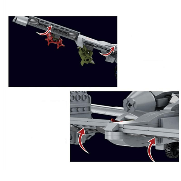 A-10 Ground Attack Aircraft 1049pcs - ENBRIC