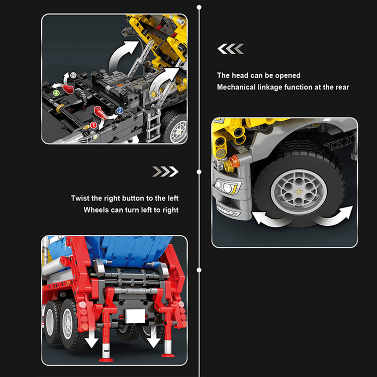 Remote Controlled Skip Dump Truck 1917pcs - ENBRIC