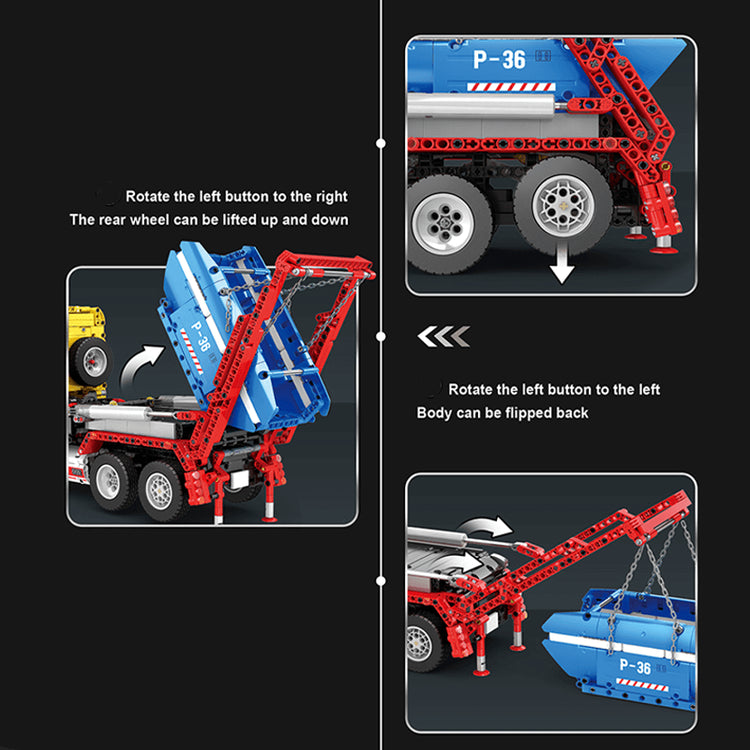 Remote Controlled Skip Dump Truck 1917pcs - ENBRIC