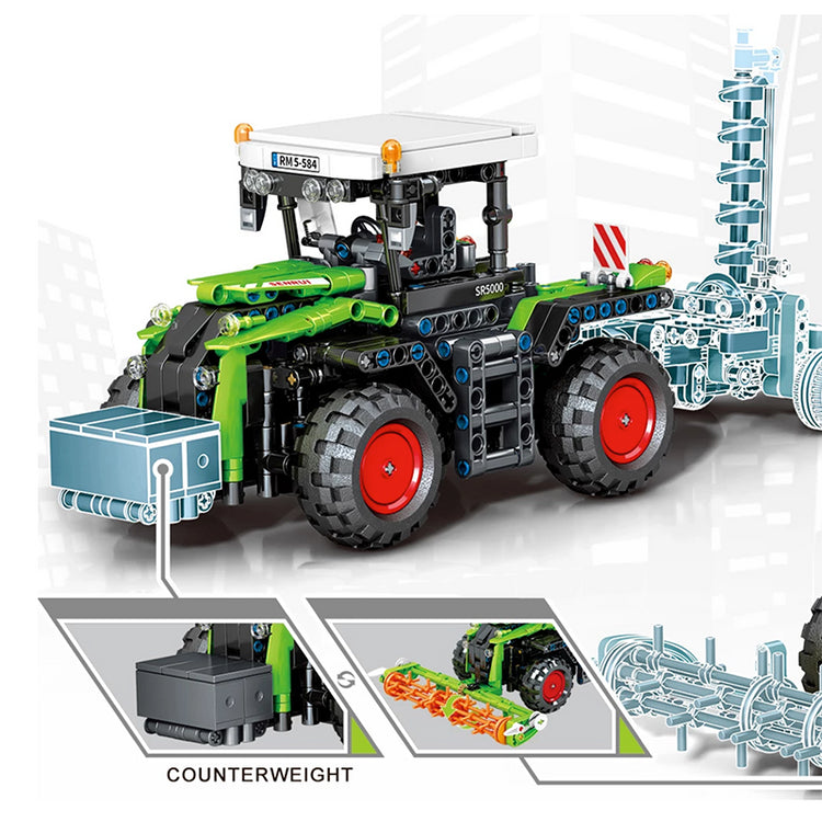 Remote Controlled Harvesting Tractor 1480pcs - ENBRIC