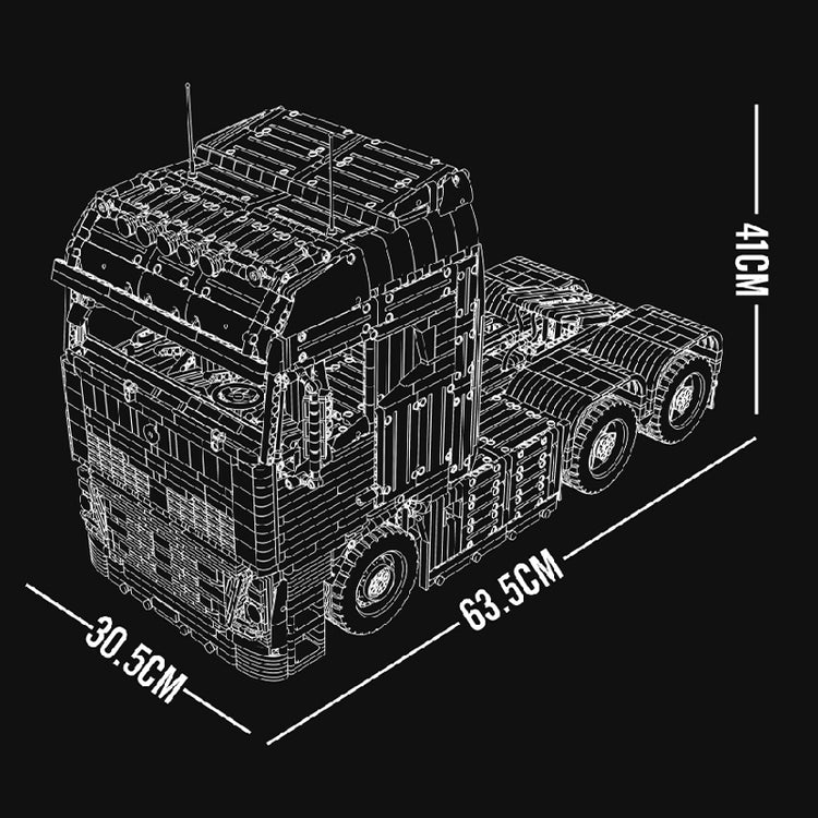 Remote Controlled Truck With Trailer 8006pcs - ENBRIC