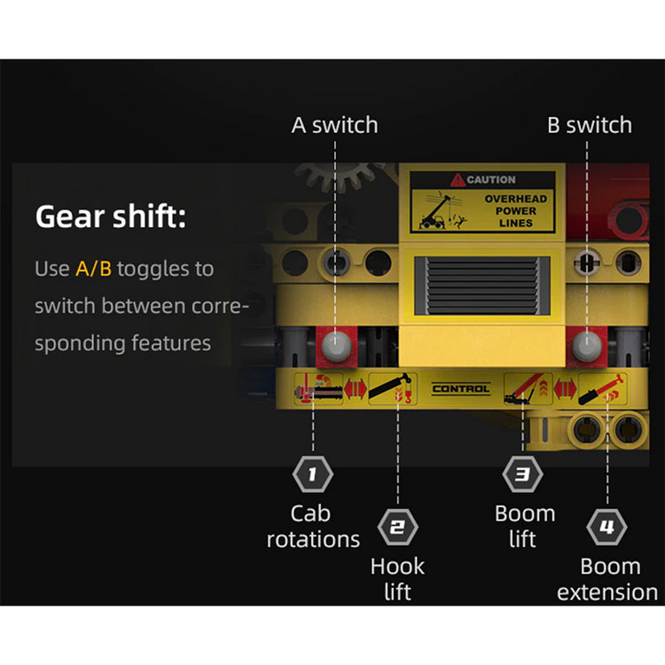 Remote Controlled Crane 1831pcs - ENBRIC