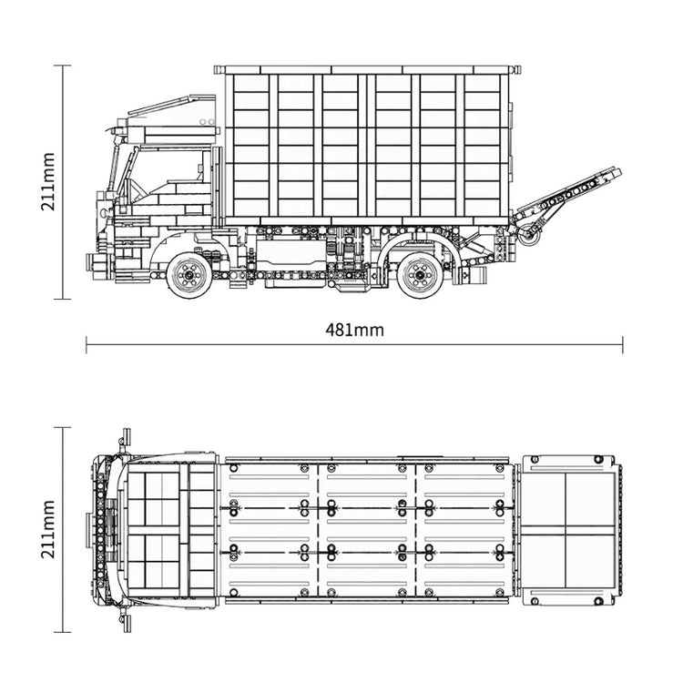 Remote Controlled Delivery Truck 1754pcs - ENBRIC