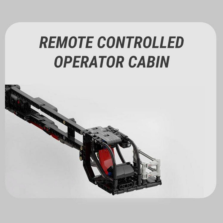 Red Edition Remote Controlled Crane 9176pcs - ENBRIC