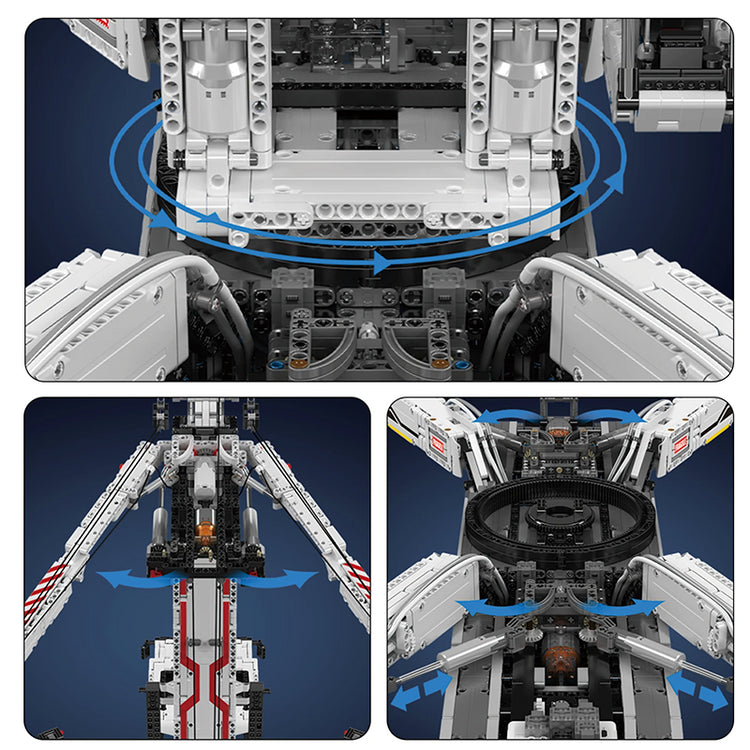 Heavy Duty Remote Controlled Crane V2 8505pcs - ENBRIC