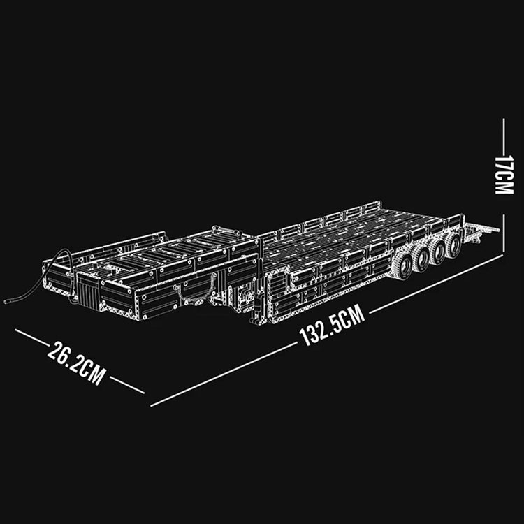 Remote Controlled Truck With Trailer 8006pcs - ENBRIC