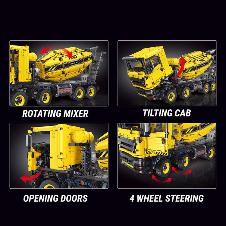 Remote Controlled Cement Mixer 3387pcs - ENBRIC