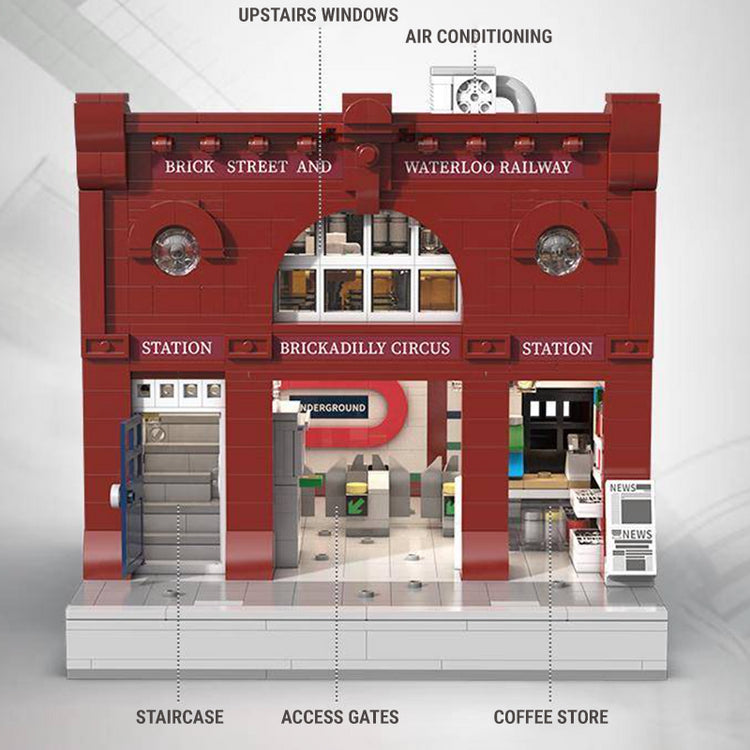 Brickadilly Circus London Station 1835pcs - ENBRIC