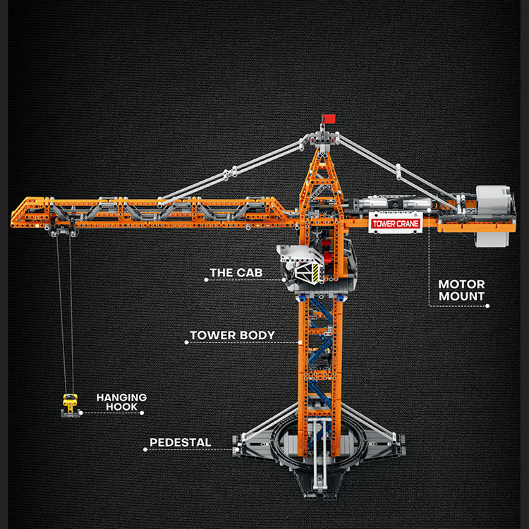 Remote Controlled Tower Crane 1287pcs - ENBRIC