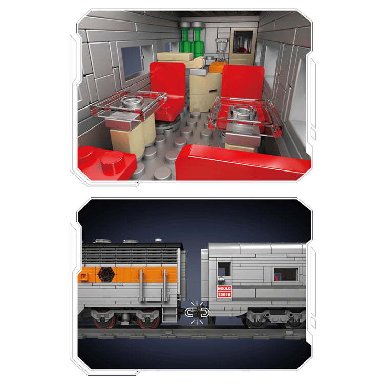 Emd F7 Locomotive 1540pcs - ENBRIC