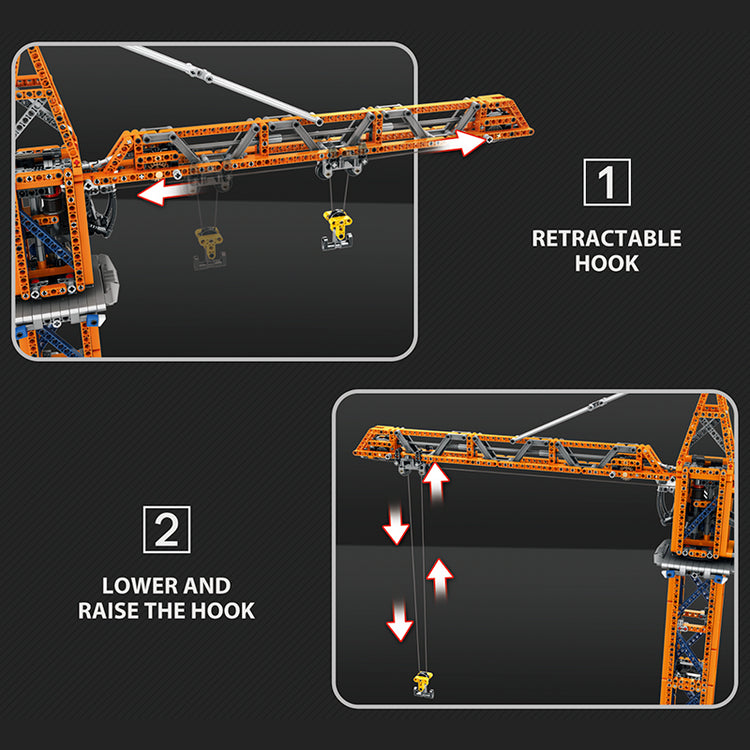 Remote Controlled Tower Crane 1287pcs - ENBRIC
