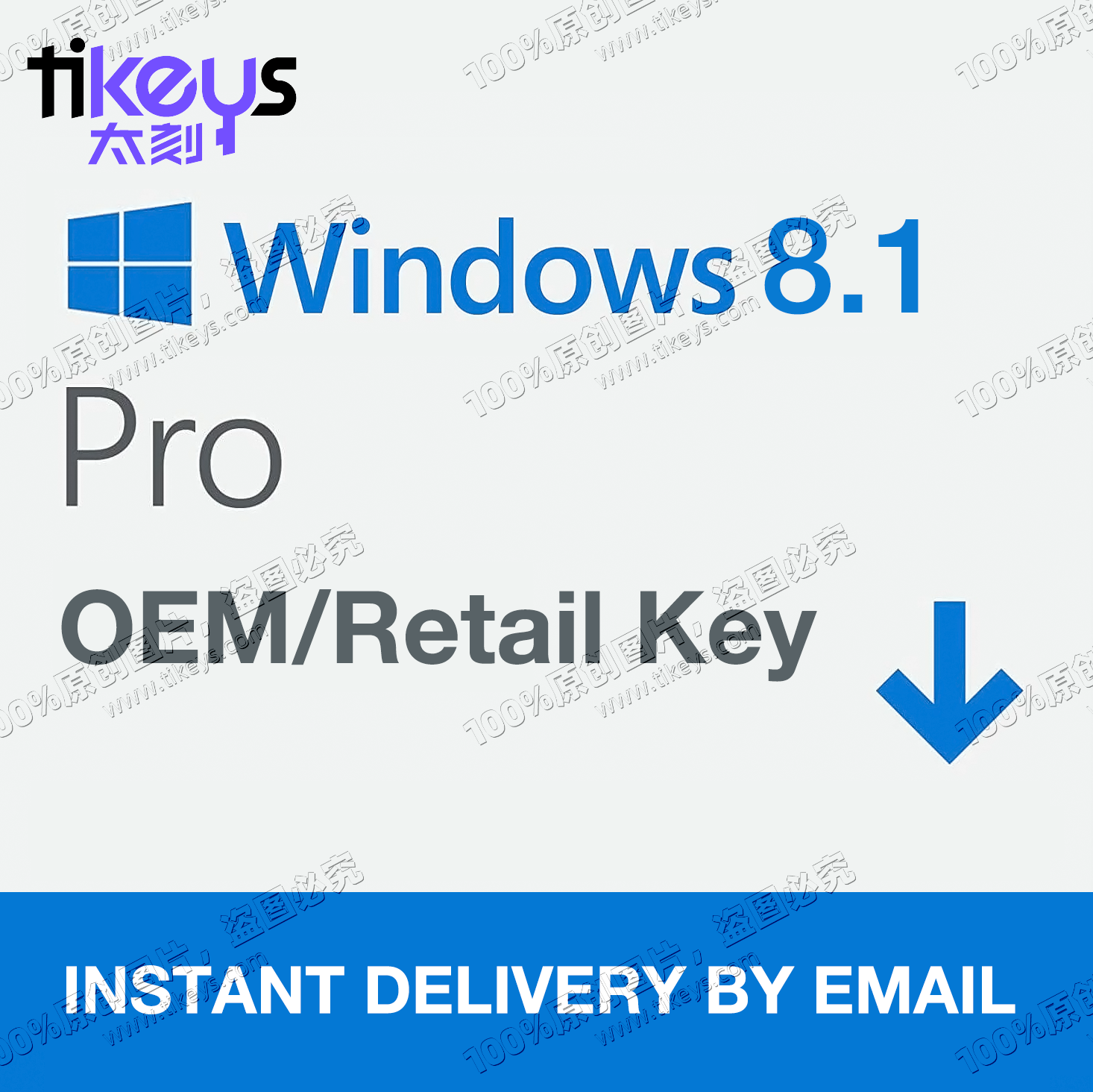 24/7 Online Email Delivery Ms Windows 8.1 Pro Key Genuine License Code 100% Online Activation Lifetime