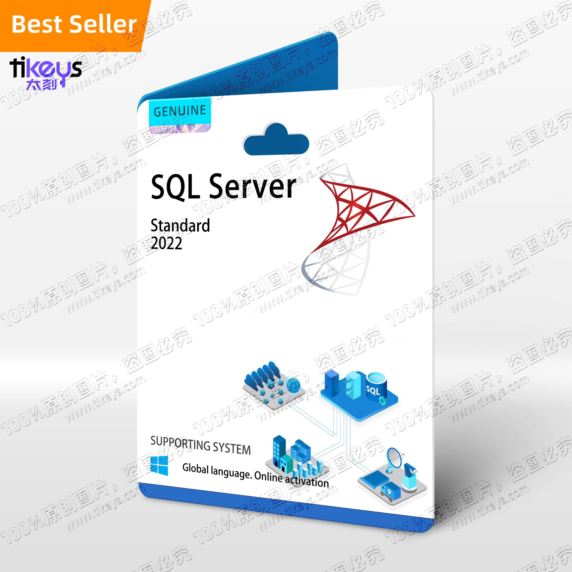 24/7 Online Windows SQL Server Standard Key 1 PC Genuine License Code 100% Online Activation Lifetime Not Enterprise