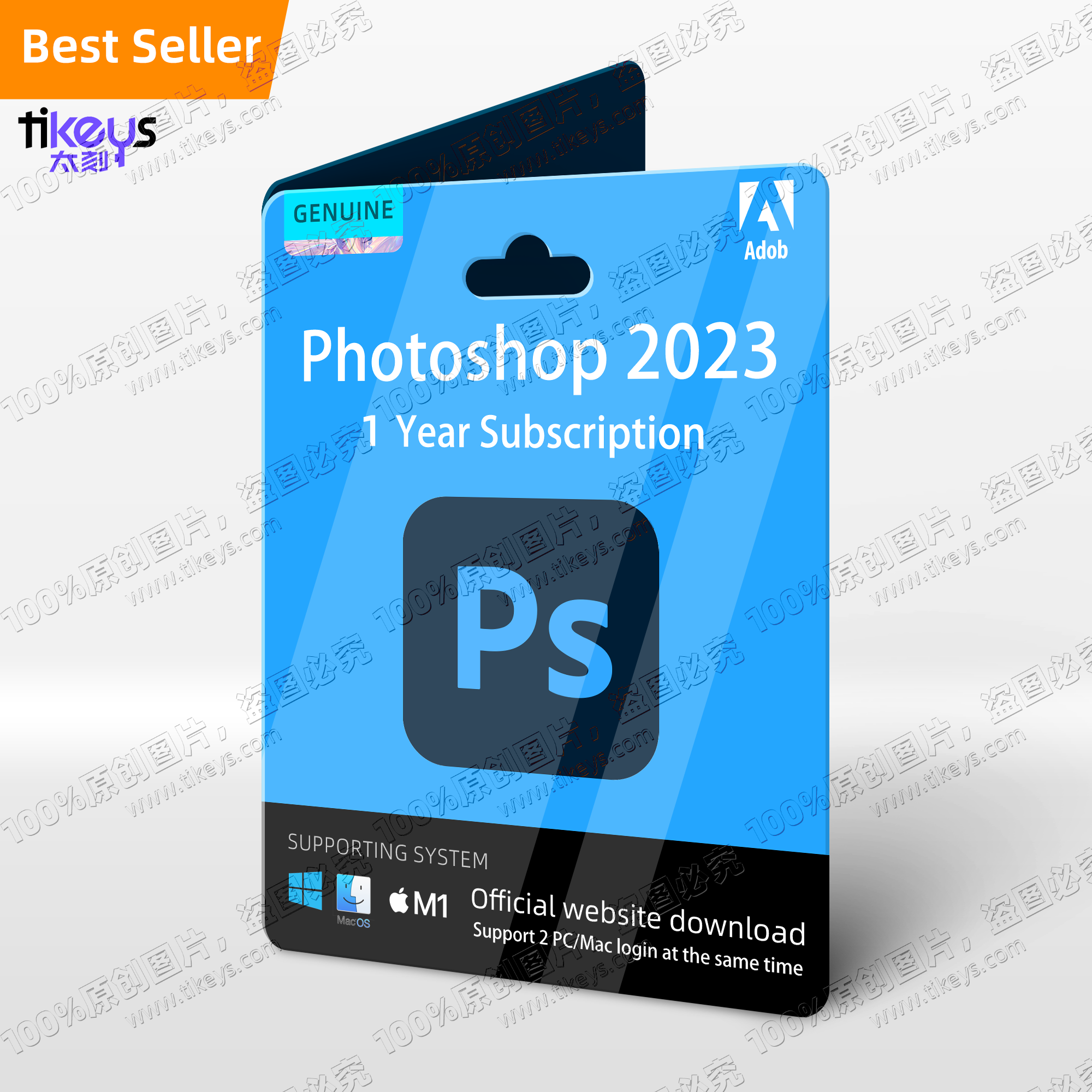 24/7 Online Adobe Photoshop PS+LR 1 Year Subscription PC/Mac Genuine Original License Key 2024/2023/2022/2021 Not Lifetime