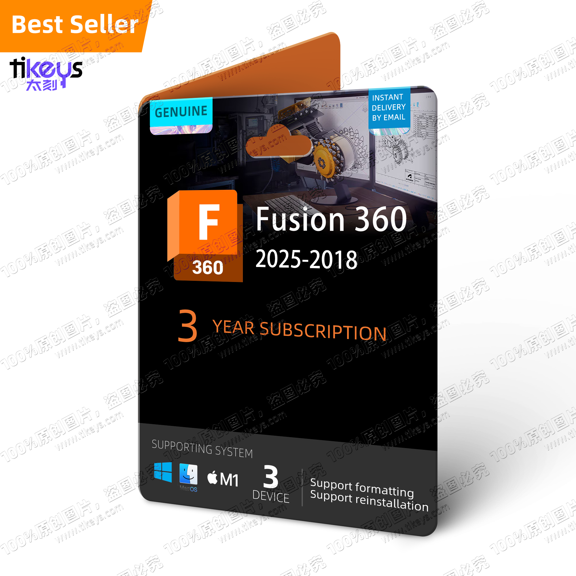 24/7 Online License Key Autodesk Fusion 360 Subscription 2025/2024/2023/2022 AutoCAD Drafting Drawing Tool Software