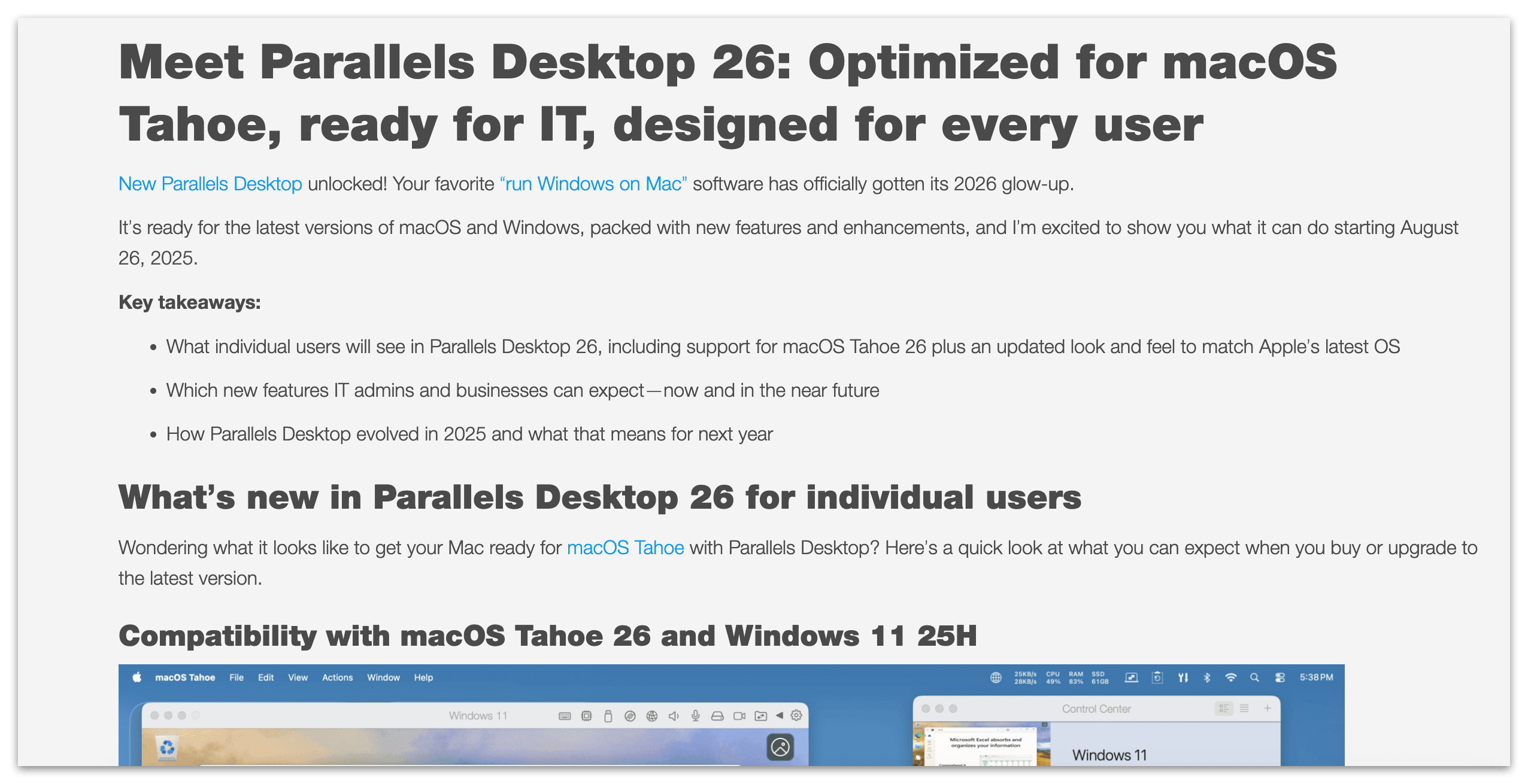 NEW Parallels Desktop 26/20/19 for Mac Lifetime Key Genuine Licence Online Activation Virtual Machine Software with Al-ready