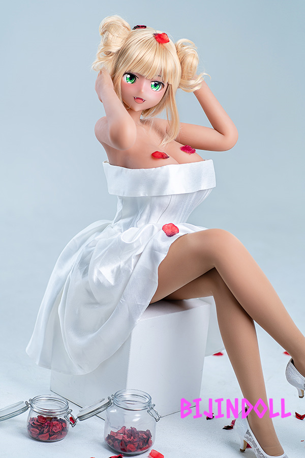 Siliko&Aotume collaboration doll H-cup 155cm TPE anime sex doll blonde Hot big tits Dutch wife