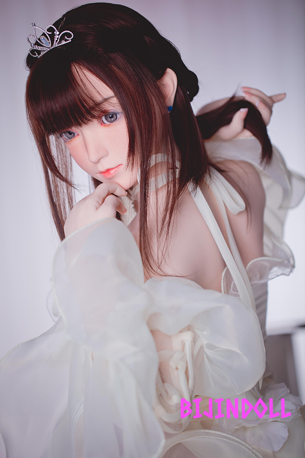 FUDOLL#12 148cm D-cup Silicon head bride sex doll wedding dress real beautiful sex doll