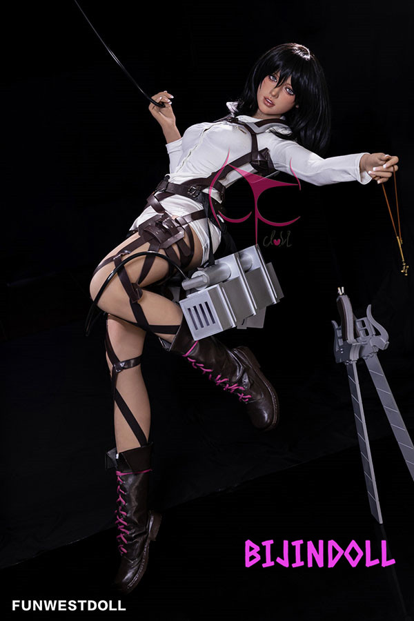Funwest#062 Chloe 159cm B-cup TPE Mikasa Ackerman Sex Dolls Nude Porn Cosplay Love Doll Anime Attack on Titan