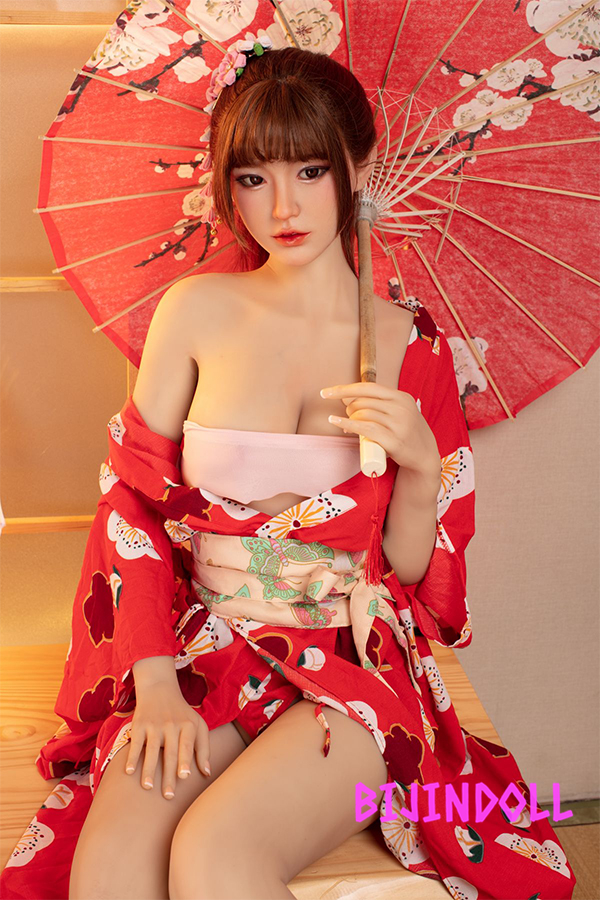 JXDOLL 170cm D-cup silicone head real Japanese wife love doll luxury yukata beauty sex erotic real doll