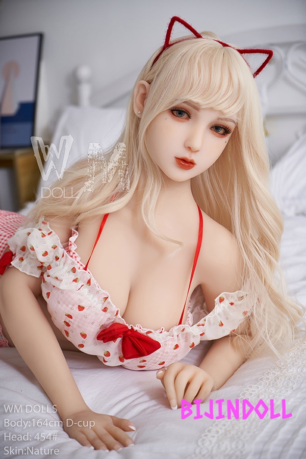 WMDoll#454 164cm D-cup TPE white skin gal real makeup sex doll blonde dutch wife